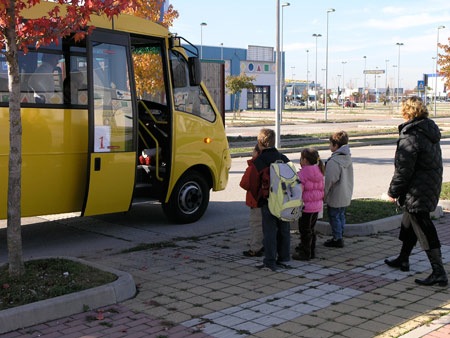 Entrata in scuolabus
